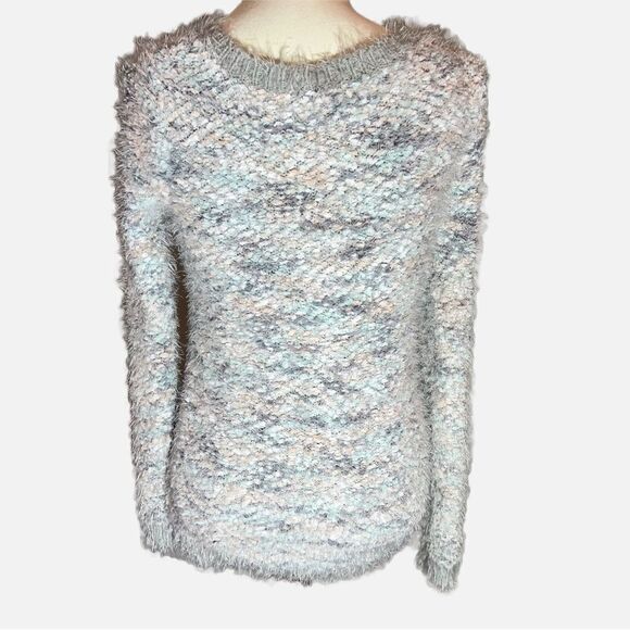Lauren Conrad multi color metallic fuzzy sweater- fits up to M - Picture 2 of 7